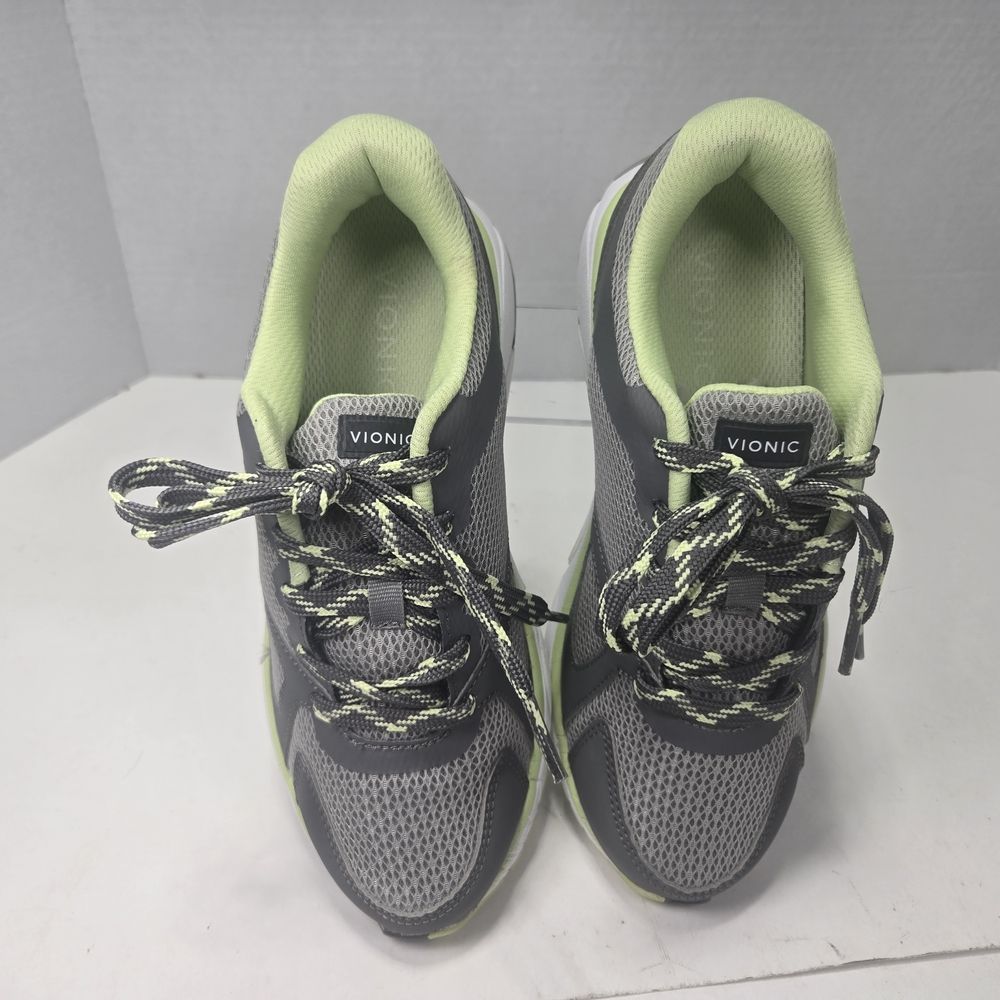Vionic Tokyo Fitness Trainers Gray and Green Athletic Sneakers Women's Size 6 - Picture 6 of 12